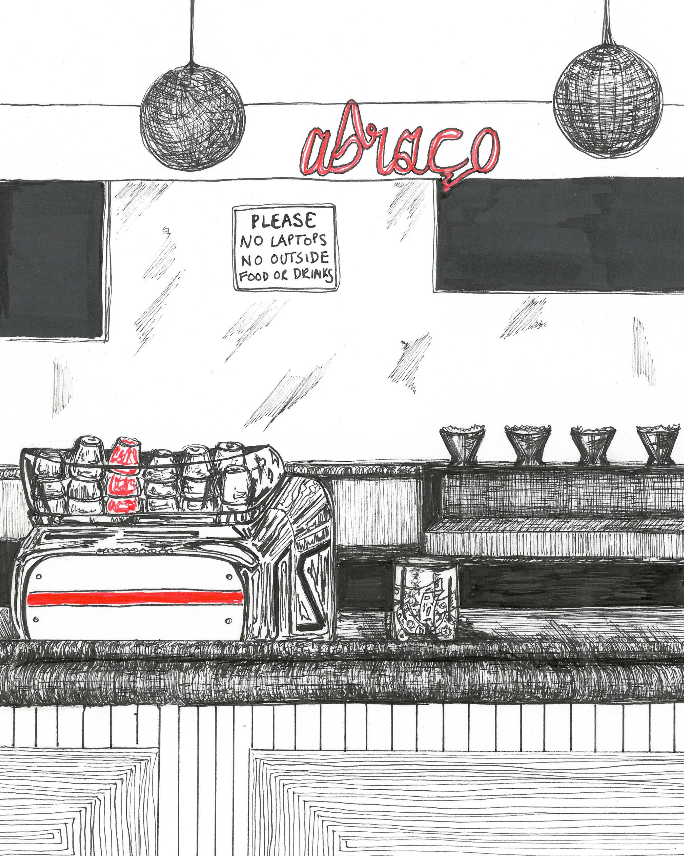 Abraço Espresso Print